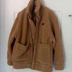 Brunette the label teddy bear zip up